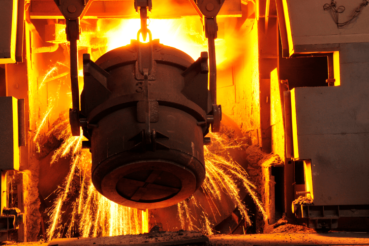 Smelting gold in Uganda